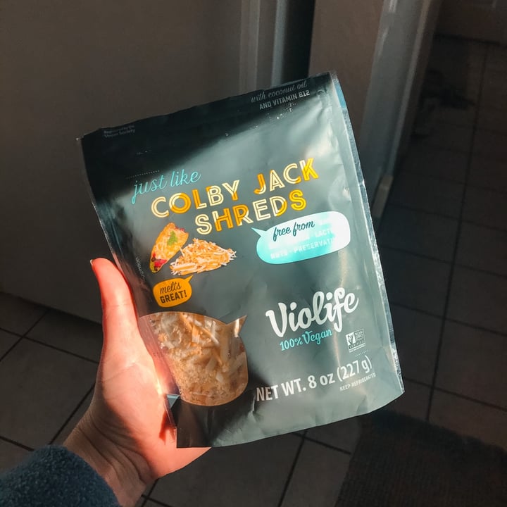 photo of Violife Colby Jack Shreds  shared by @cheerfulchickpea on  02 Feb 2021 - review