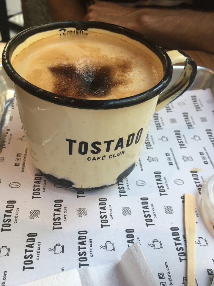 photo of Tostado Cafe Club Cafe con leche shared by @lauchis on  10 Feb 2020 - review