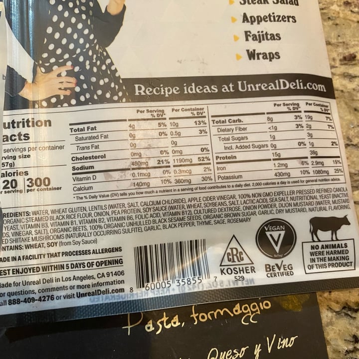 review photo of Mrs. Goldfarb’s Unreal Deli Steak slices shared by @shizomaru on 16 Aug 2022 - review