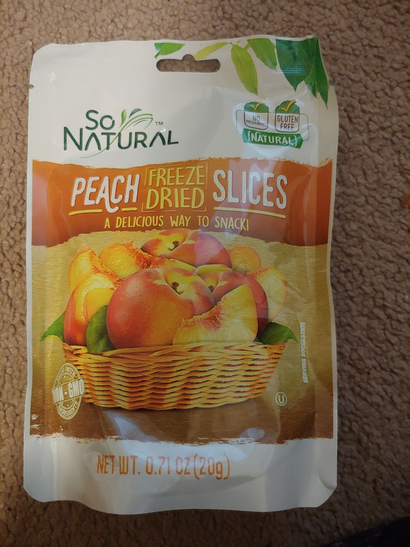 Freeze Dried Peaches from So Natural TM - Vegan Product Reviews ...
