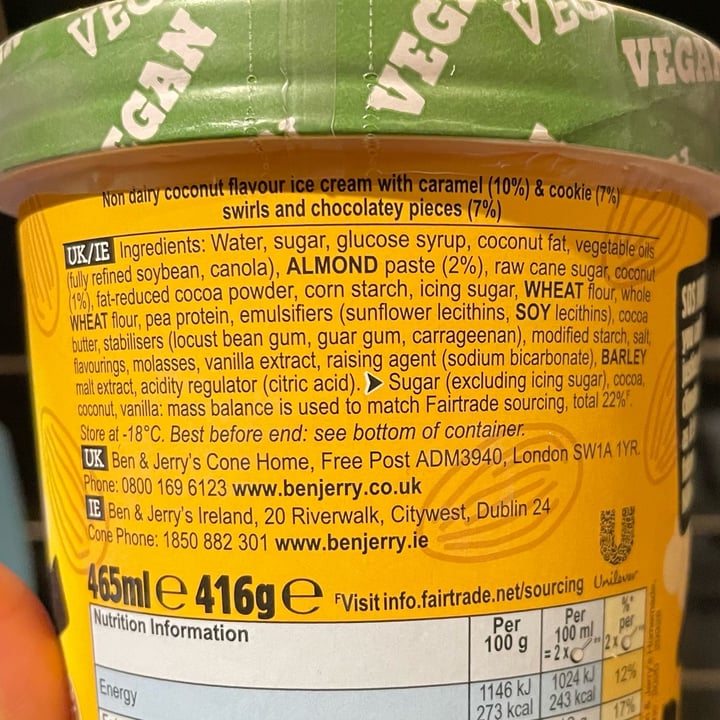 photo of Ben & Jerry's Save Our Swirled Now! Non-Dairy Ice Cream shared by @southernveganupnorth on  17 Jan 2022 - review