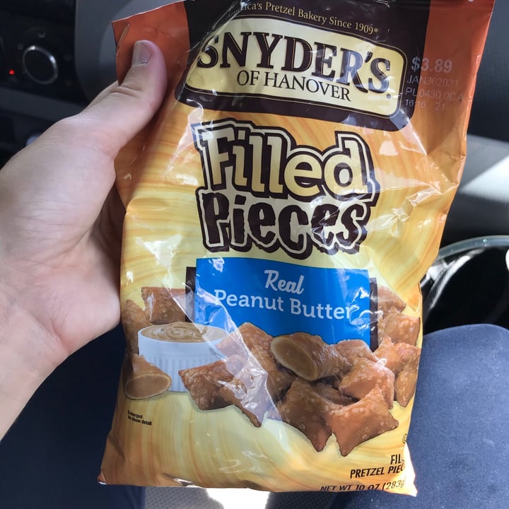 photo of Snyder's of Hanover Peanut Butter Filled Pieces shared by @curvycarbivore on  27 Jul 2020 - review