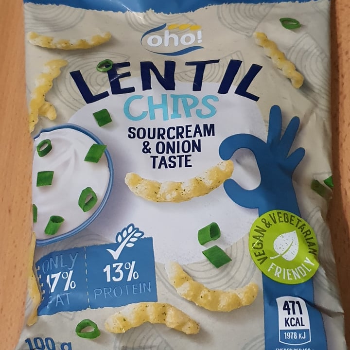 review photo of Oho! Lentil chips sourcream and onion taste shared by @abata on 01 Mar 2022 - review