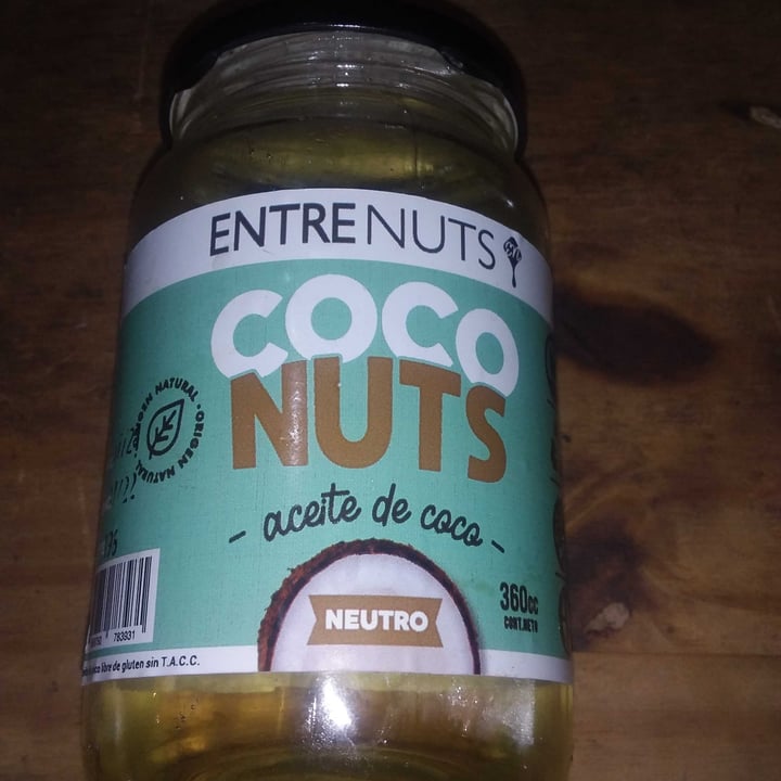 photo of EntreNuts Aceite de coco shared by @brillanoctiluca on  28 Jan 2022 - review