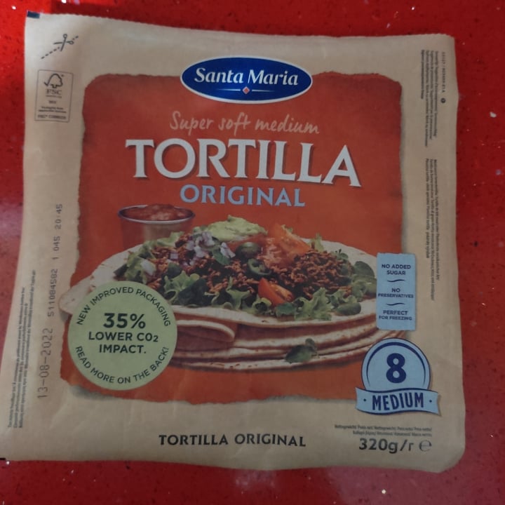 photo of Santa María Medium Tortilla Wrap Vollkorn shared by @diana17 on  28 Apr 2022 - review