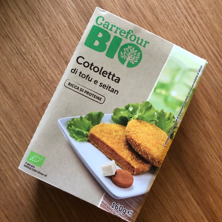 photo of Carrefour Bio Cotoletta di tofu e seitan shared by @frappa on  31 Oct 2022 - review