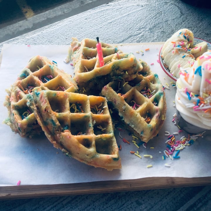 photo of Jessy's Waffles Birthday Waffle shared by @grapetown on  29 Jul 2020 - review