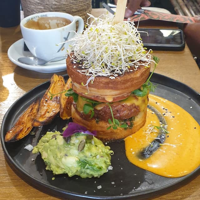 Photo of the dish “Plant Based Burger Stack”