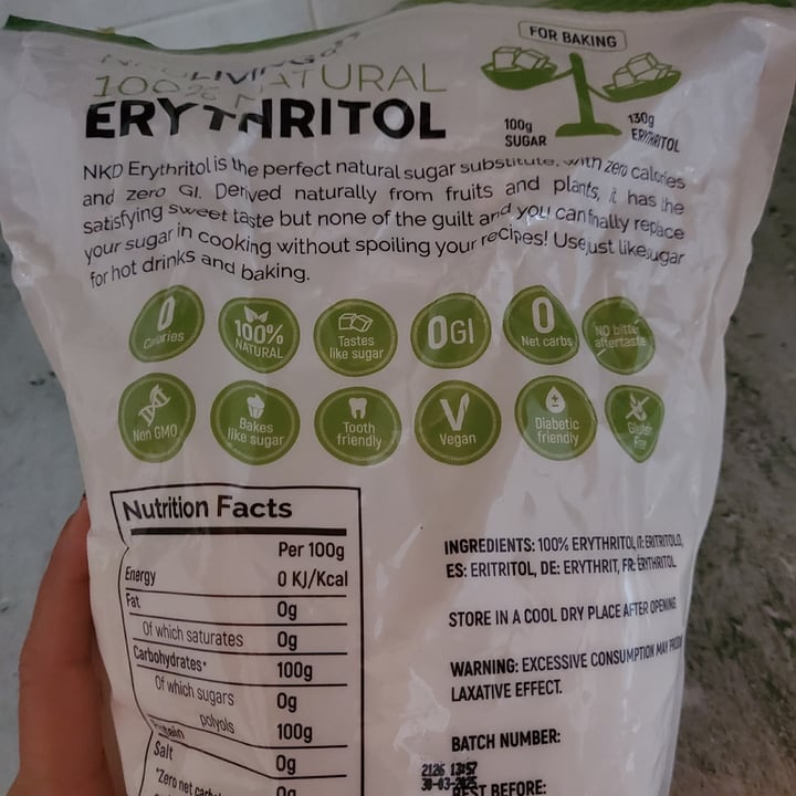 photo of NKD Living Eritritolo shared by @ely77 on  21 Jun 2022 - review