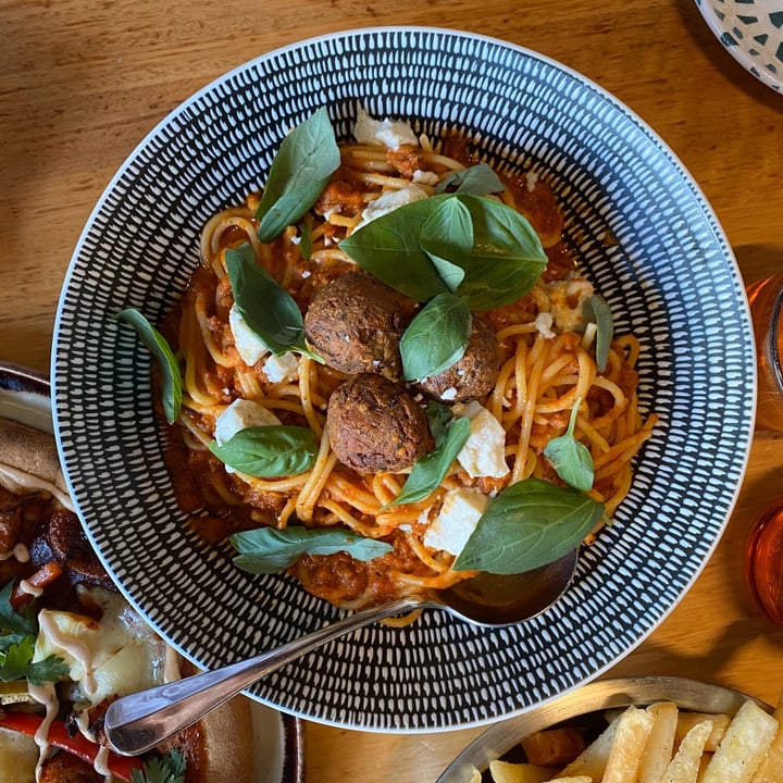 review photo of The Vegie Bar Spaghetti Meatballs shared by @savannahariarae on 28 Jan 2020 - review