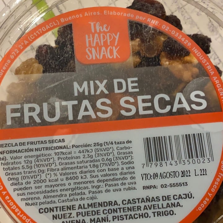 photo of The Happy Snack Mix de frutos secos shared by @miliyousse on  14 Oct 2021 - review