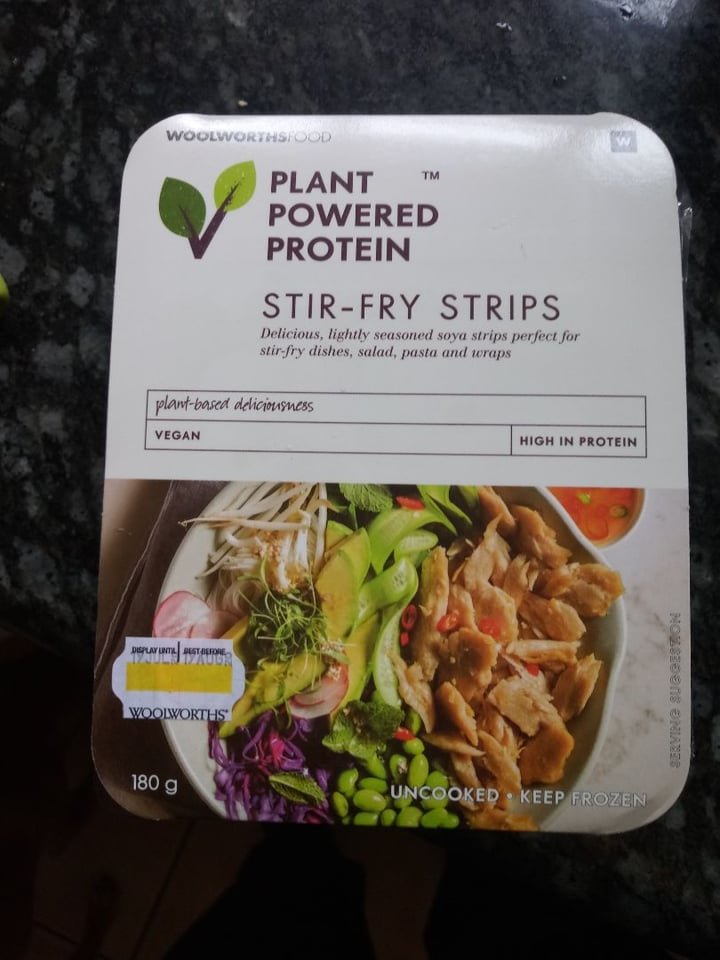 photo of Woolworths Food Plant Powered Protein Stir-Fry Strips shared by @nnandita15 on  09 Dec 2019 - review