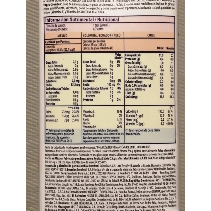 review photo of Nature's Heart Almond Milk (vainilla) shared by @irenic on 05 Oct 2020 - review