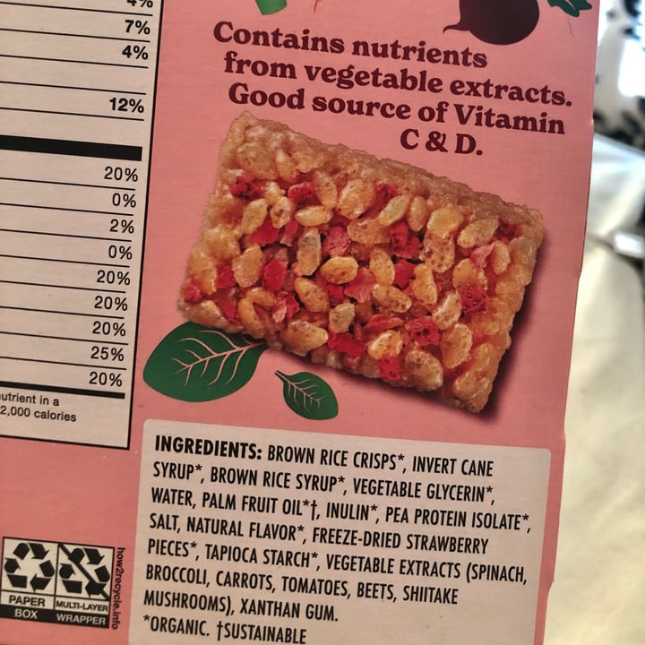 photo of Made Good Strawberry Crispy Squares shared by @lynnemp on  22 May 2022 - review