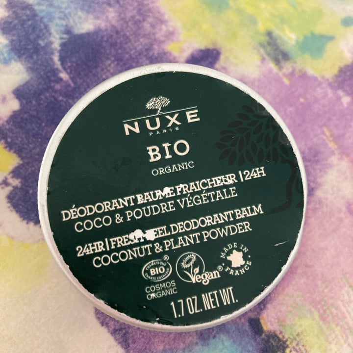 photo of Nuxe Déodorant Baume Fraîcheur 24h Coco & Poudre Végétale shared by @emmacslafolle on  29 Sep 2021 - review