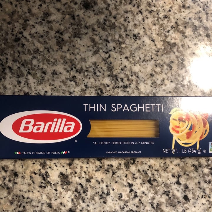 review photo of Barilla Thin Spaghetti shared by @pbrooks on 12 Dec 2020 - review