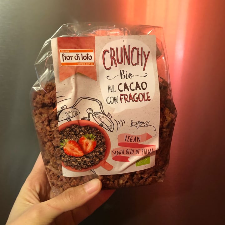 photo of Fior di Loto Crunchy bio al cacao con fragole shared by @frasoya on  14 Apr 2022 - review