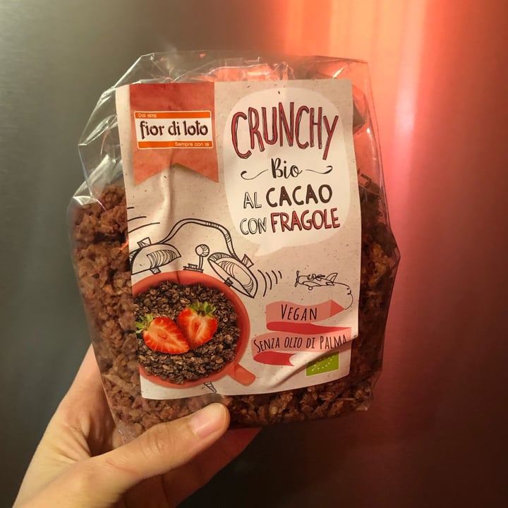 review photo of Fior di Loto Crunchy bio al cacao con fragole shared by @frasoya on 14 Apr 2022 - review