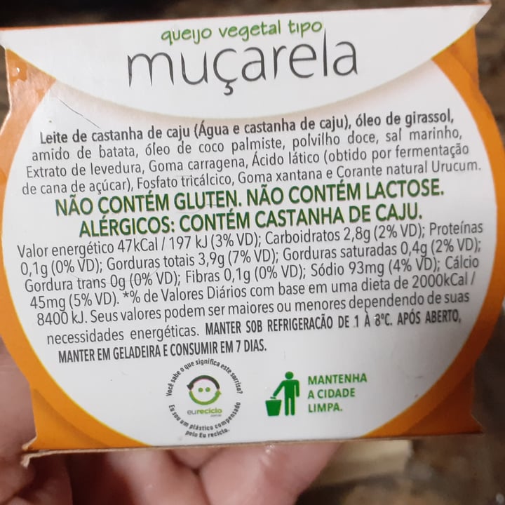 photo of Basi.co Queijo Muçarela Vegano shared by @laurinhaalvares on  31 Jul 2021 - review