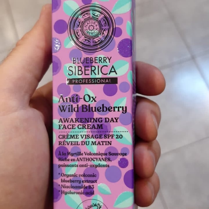 photo of Natura Siberica Crema de día anti-ox wild blueberry shared by @valenequiza on  18 Apr 2022 - review
