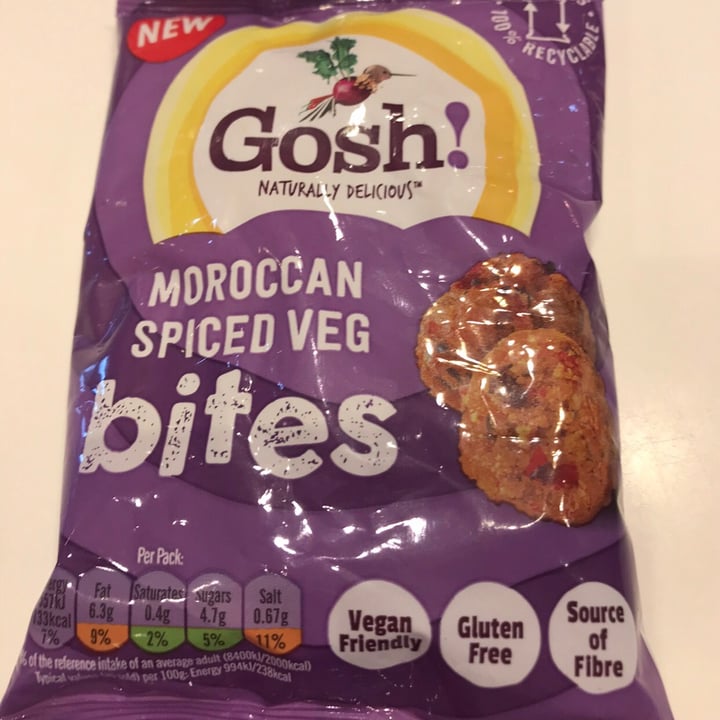 photo of Gosh! Moroccan spiced veg bites shared by @yourfavouriteginger on  13 Jan 2021 - review