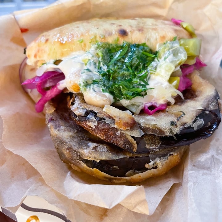 photo of Tamam Eggplant pita shared by @veganfoodcrazy on  05 Jan 2022 - review