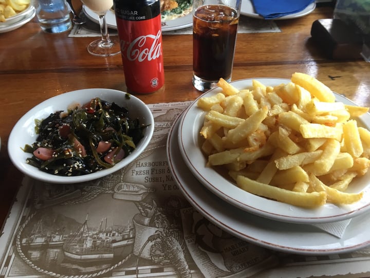 photo of Wharfside Grill Restaurant Seaweed Salad and Chips shared by @jackieamrine on  04 Aug 2019 - review