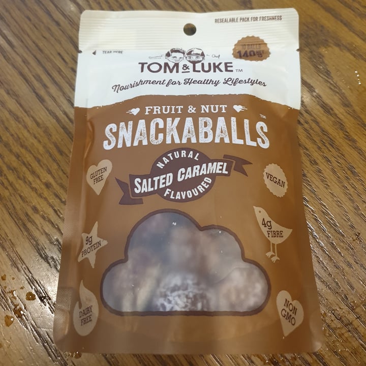 photo of Tom & Luke Fruit & Nut Snackaballs Salted Caramel shared by @jodipoon on  03 Dec 2021 - review
