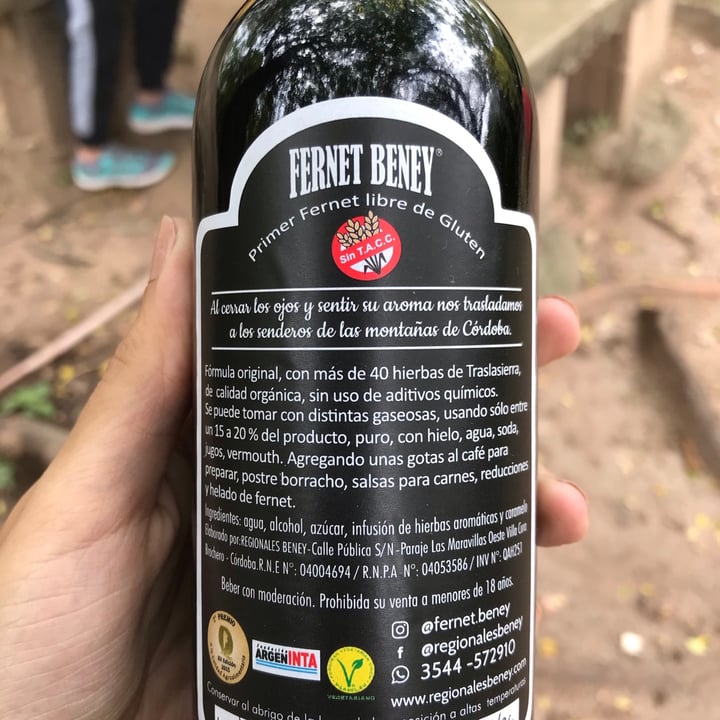 photo of Beney Productos Regionales Fernet Beney shared by @taniaf6 on  05 Apr 2021 - review