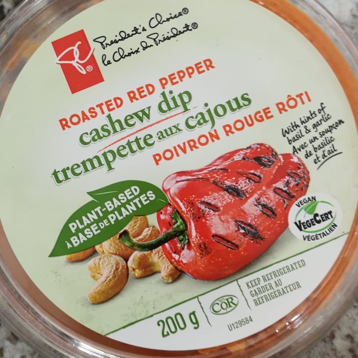 review photo of President's Choice Roasted Red Pepper Cashew Dip shared by @jessicajag15 on 29 Jun 2021 - review