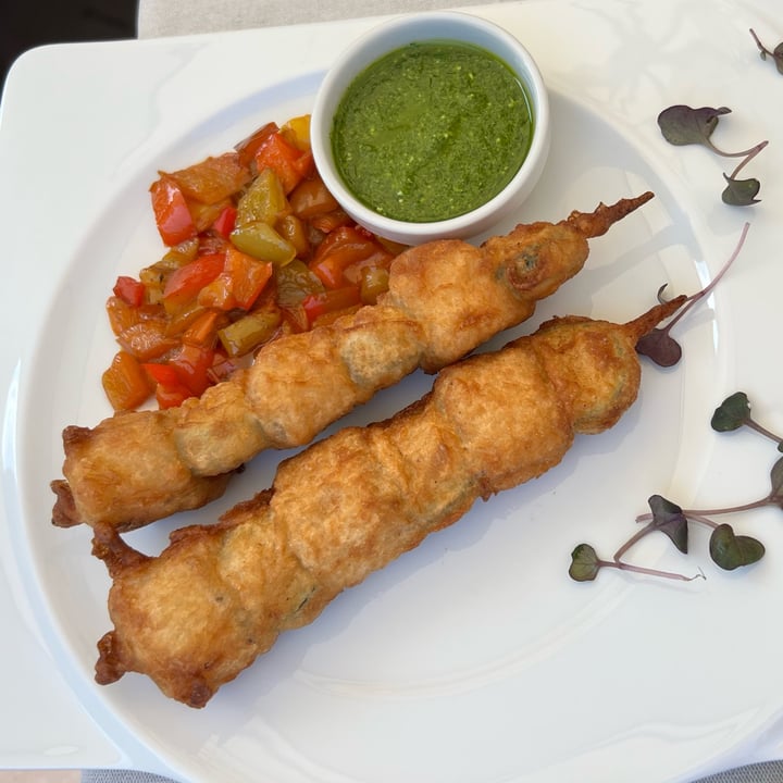 review photo of Ristorante Vegano Biologico La Lanterna Spiedini Di Tofu Affumicato shared by @mericarmayoga on 29 Aug 2022 - review