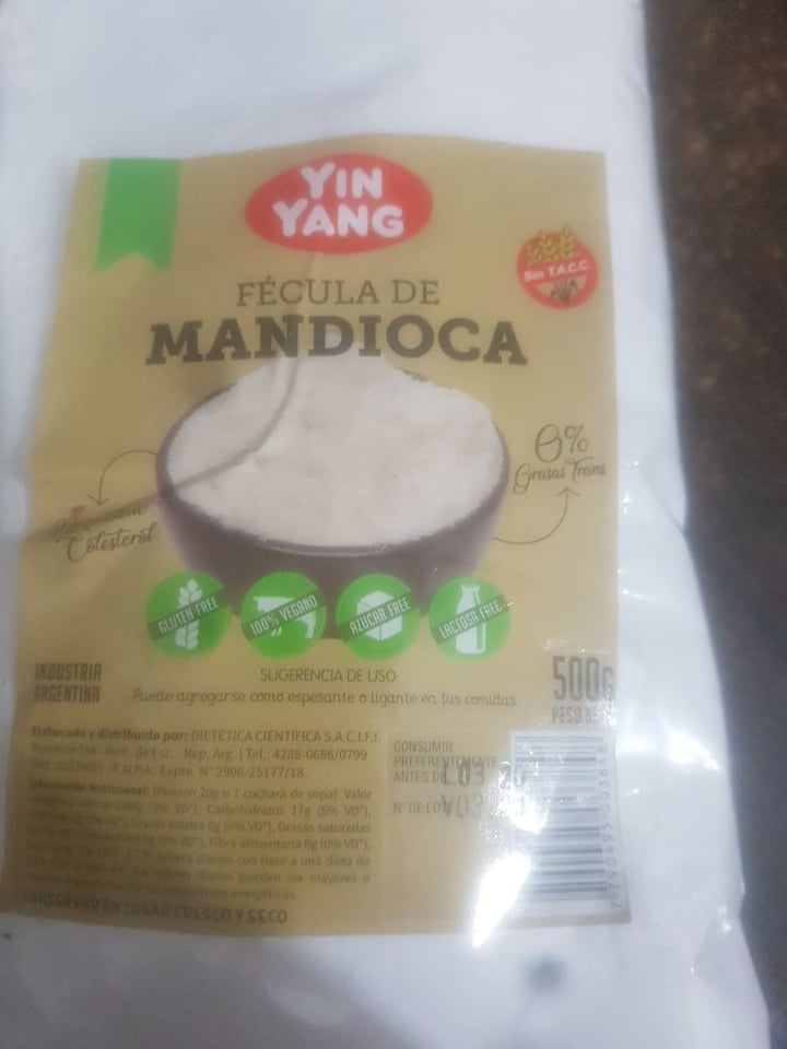 photo of Yin Yang Fécula de maíz shared by @jesica2020 on  05 Apr 2020 - review