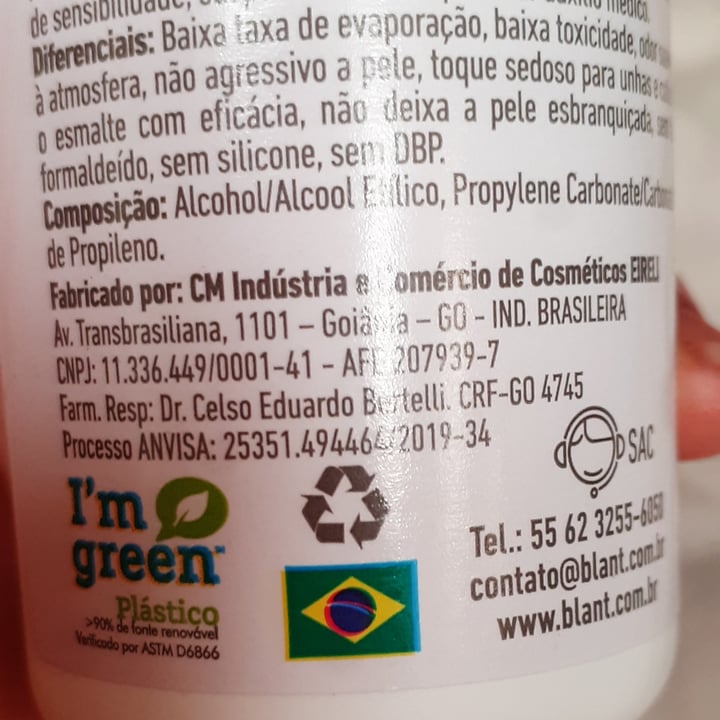 photo of Blant Removedor de Esmalte 8x1 shared by @kiraviskin on  21 Feb 2022 - review