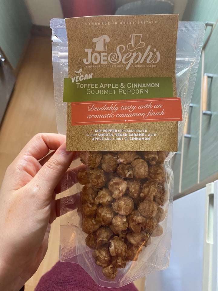photo of Joe & Seph’s Toffee Apple & Cinnamon Gourmet Popcorn shared by @plantbasedkat on  22 Apr 2020 - review