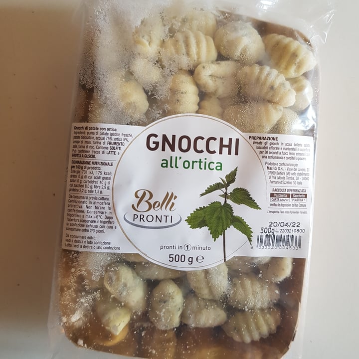 review photo of Belli pronti Gnocchi All'ortica shared by @manuelalmp on 08 Apr 2022 - review