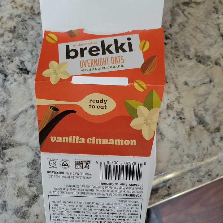 photo of Brekki Brekki Vanilla Cinnamon Overnight Oats shared by @cathyprzel on  16 Mar 2021 - review