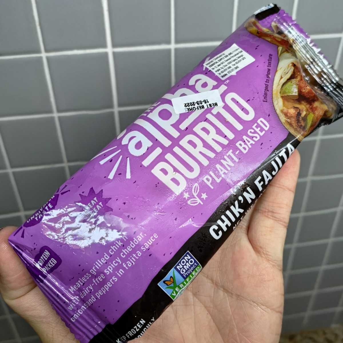 Alpha Foods Chick’n Fajita Burrito Reviews abillion