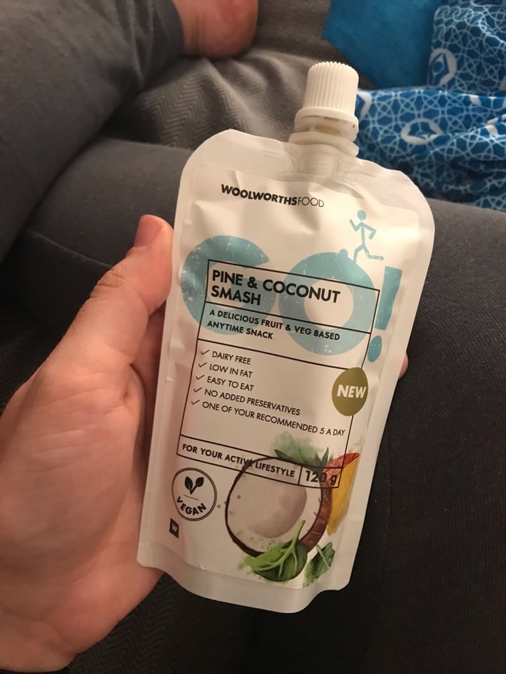 photo of Woolworths Food Pine & Coconut Smash shared by @claudialudwig on  28 Sep 2019 - review