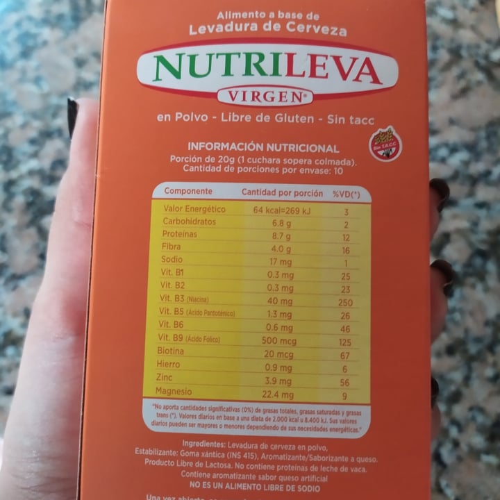 photo of Nutrileva Levadura de Cerveza sabor Queso shared by @mariairaizoz on  04 Oct 2020 - review