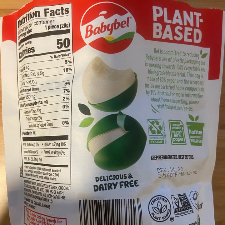 review photo of Babybel Plant-Based Cheese Alternative shared by @daphneb on 18 Aug 2022 - review