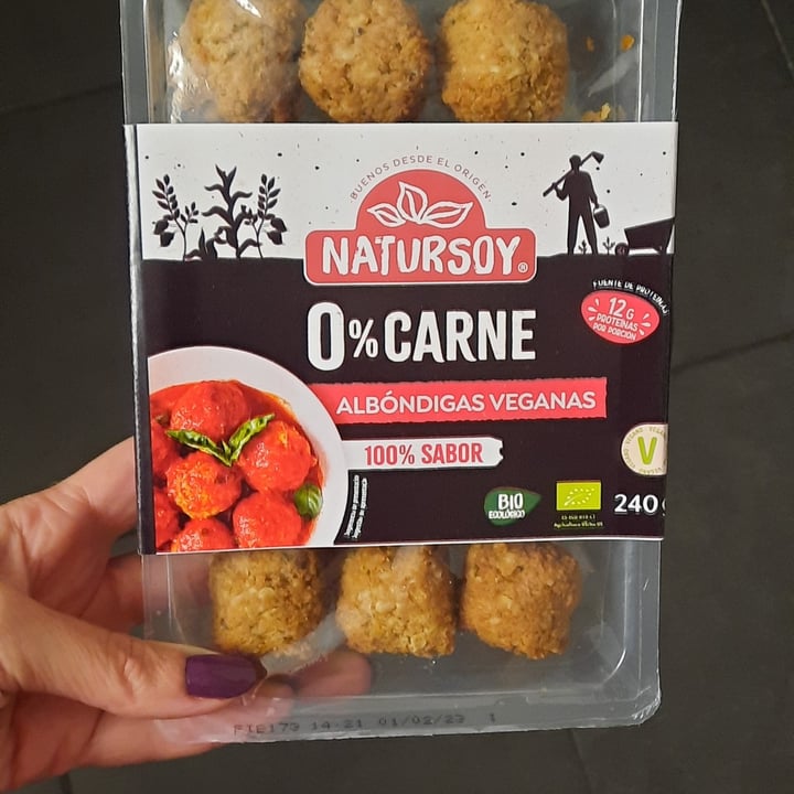 photo of Natursoy Albondigas veganas shared by @silviavg on  11 Dec 2022 - review