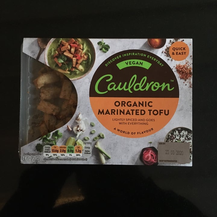 photo of Cauldron Organic Marinated Tofu shared by @harveyrandall on  05 Oct 2020 - review