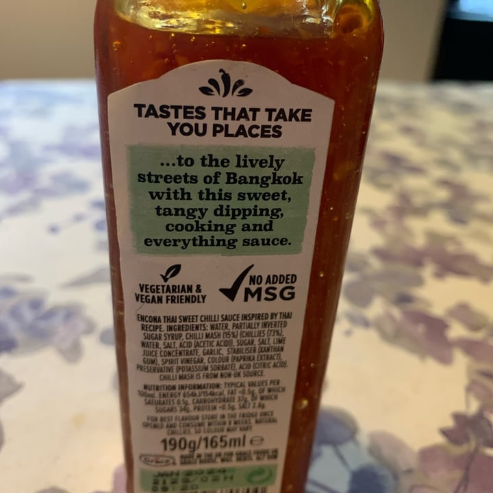 photo of Encona Thai Sweet Chilli Sauce shared by @avocado-uk on  29 Jun 2022 - review