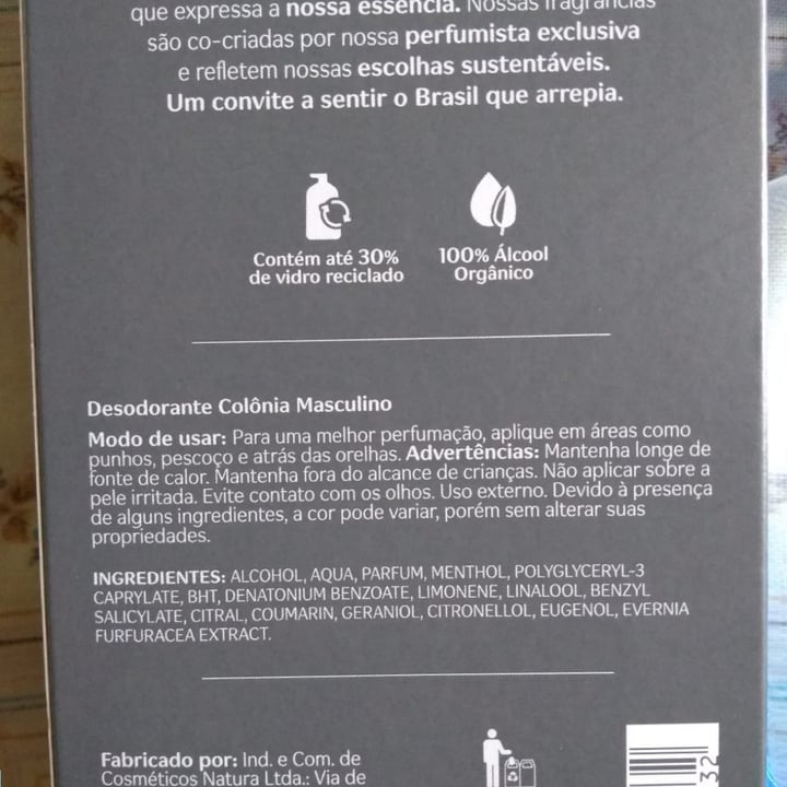 review photo of Natura Desodorante corporal Horus shared by @vartinho on 11 May 2022 - review