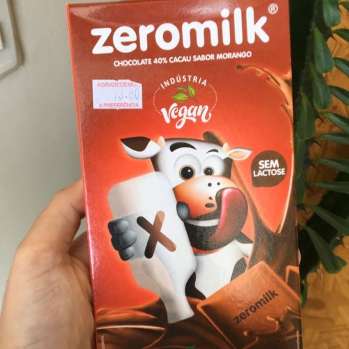 photo of Zeromilk Chocolate 40% Cacau com Morango shared by @nathache on  13 May 2022 - review