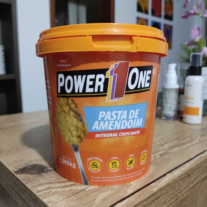 photo of Power1one Pasta de amendoim integral crocante shared by @renanmats on  21 Apr 2022 - review