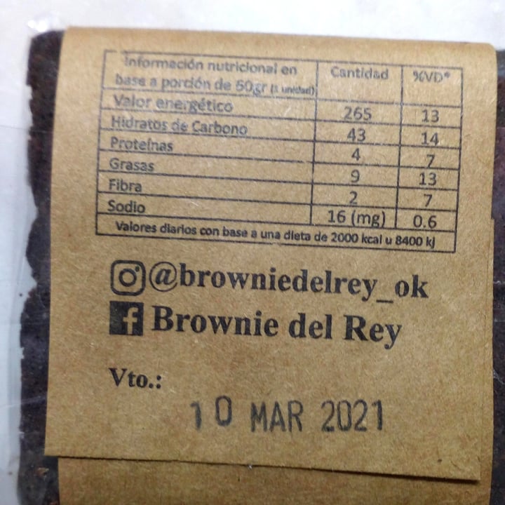 photo of Brownie del Rey Brownie Sabor Limón shared by @marielita on  28 Feb 2021 - review