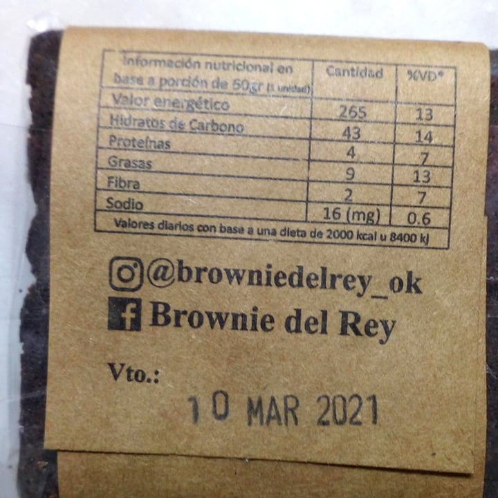 review photo of Brownie del Rey Brownie Sabor Limón shared by @marielita on 28 Feb 2021 - review