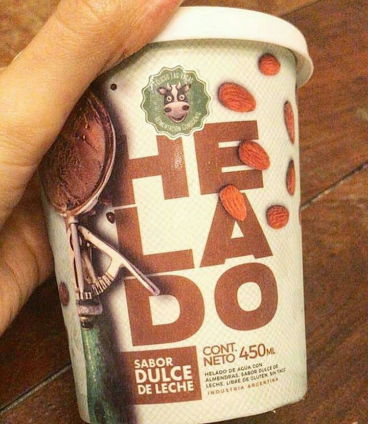 photo of Felices Las Vacas Helado de Agua sabor Dulce de Leche shared by @lourdesconza on  28 Mar 2020 - review