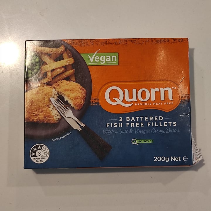 photo of Quorn 2 Battered Fish Free Fillets shared by @jesseats on  11 Dec 2021 - review
